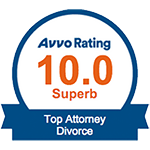 Avvo Rating 10 - Top Attorney - Divorce